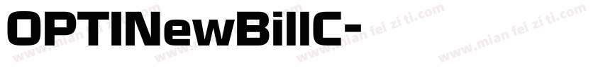 OPTINewBillC字体转换