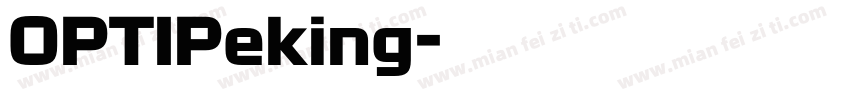OPTIPeking字体转换