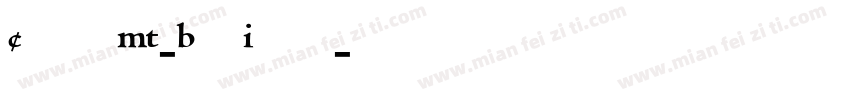 CentaurMT-BoldItalic字体转换