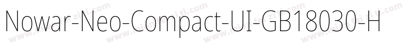 Nowar-Neo-Compact-UI-GB18030-Hinted字体转换