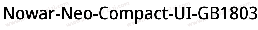 Nowar-Neo-Compact-UI-GB18030-Hinted字体转换
