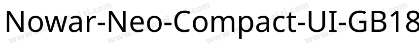 Nowar-Neo-Compact-UI-GB18030-Hinted字体转换