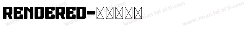 rendered字体转换