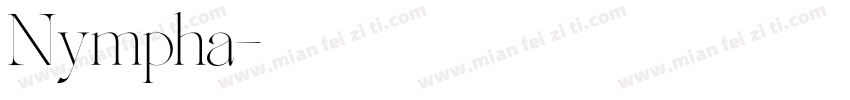 Nympha字体转换