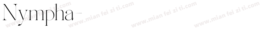 Nympha字体转换
