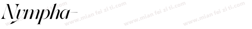 Nympha字体转换