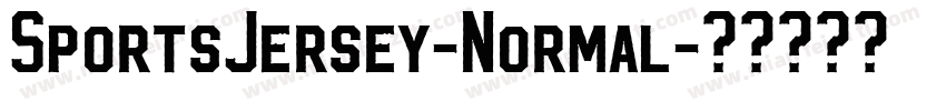 SportsJersey-Normal字体转换