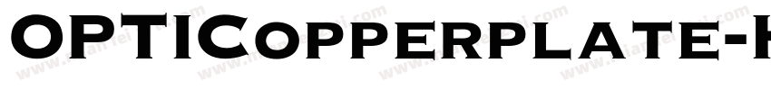 OPTICopperplate-Heav字体转换