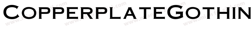 CopperplateGothinBT字体转换