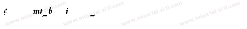 CentaurMT-BoldItalic字体转换