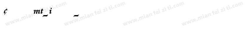CentaurMT-Italic字体转换