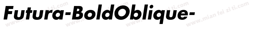 Futura-BoldOblique字体转换