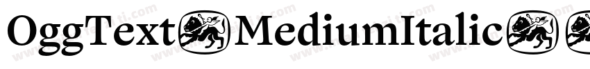 OggText-MediumItalic字体转换