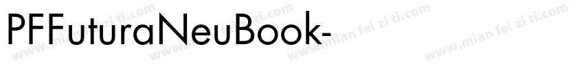 PFFuturaNeuBook字体转换