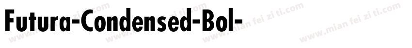 Futura-Condensed-Bol字体转换