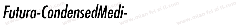 Futura-CondensedMedi字体转换