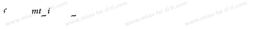 CentaurMT-Italic字体转换