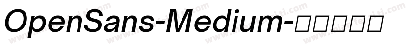OpenSans-Medium字体转换