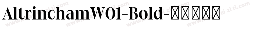 AltrinchamW01-Bold字体转换
