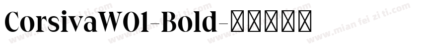 CorsivaW01-Bold字体转换