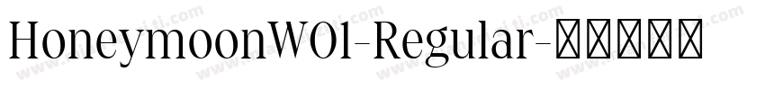 HoneymoonW01-Regular字体转换