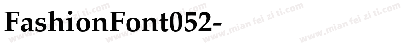 FashionFont052字体转换