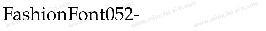 FashionFont052字体转换