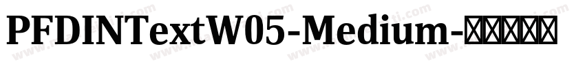 PFDINTextW05-Medium字体转换