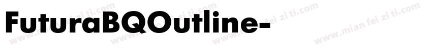 FuturaBQOutline字体转换