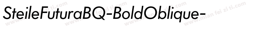 SteileFuturaBQ-BoldOblique字体转换