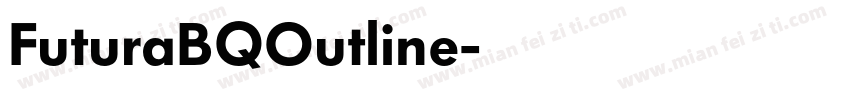 FuturaBQOutline字体转换