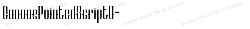 CanvasPointedScriptV字体转换