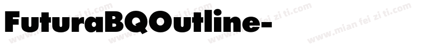 FuturaBQOutline字体转换