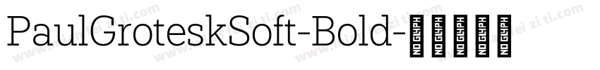 PaulGroteskSoft-Bold字体转换