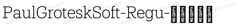 PaulGroteskSoft-Regu字体转换