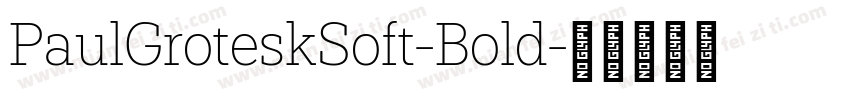 PaulGroteskSoft-Bold字体转换