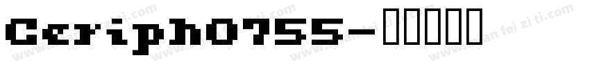 Ceriph0755字体转换