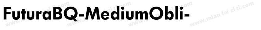 FuturaBQ-MediumObli字体转换
