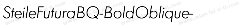 SteileFuturaBQ-BoldOblique字体转换