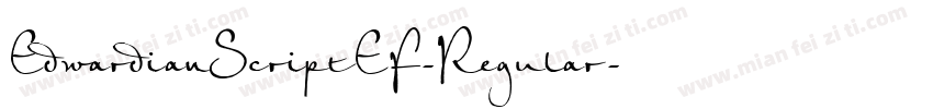 EdwardianScriptEF-Regular字体转换