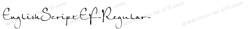 EnglishScriptEF-Regular字体转换
