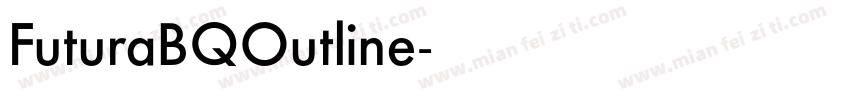 FuturaBQOutline字体转换