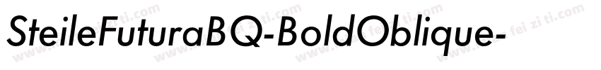 SteileFuturaBQ-BoldOblique字体转换