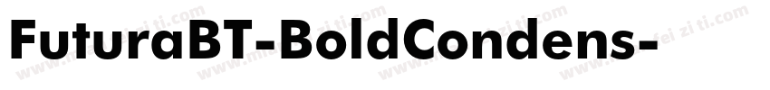 FuturaBT-BoldCondens字体转换