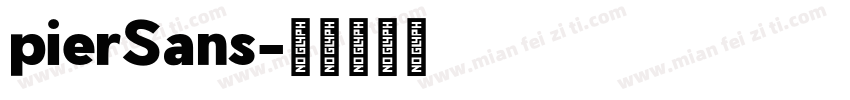 pierSans字体转换