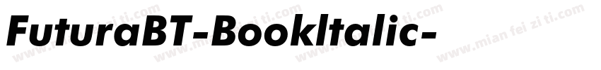 FuturaBT-Bookltalic字体转换