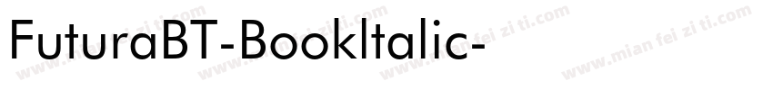 FuturaBT-Bookltalic字体转换