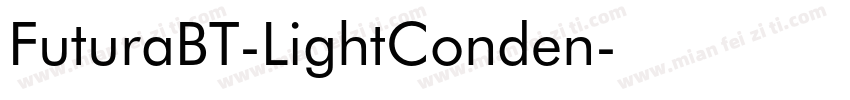 FuturaBT-LightConden字体转换