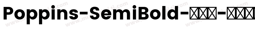 Poppins-SemiBold-半粗体字体转换