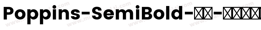 Poppins-SemiBold-常规字体转换